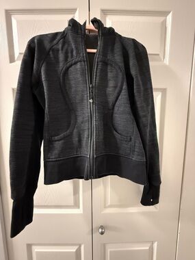 lululemon athletica Women's Dark Charcoal Zip Scuba Jacket